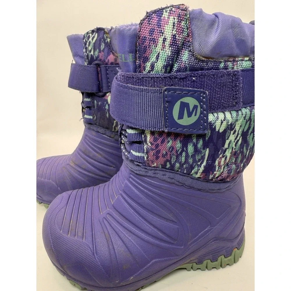 Merrell Snowqlite Purple Waterproof Insulated Snow Boots Toddler‎ Size 5